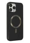 iPhone 13 Pro Max Kılıf Coco Deri Magneticsafe Silikon - Siyah