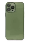 iPhone 13 Pro Max Kılıf Fly Lens Silikon - Yeşil