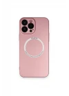 iPhone 13 Pro Max Kılıf Jack Magneticsafe Lens Silikon - Rose Gold
