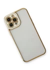 iPhone 13 Pro Max Kılıf Liva Lens Silikon - Beyaz