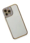 iPhone 13 Pro Max Kılıf Liva Lens Silikon - Lila
