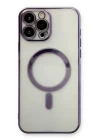 iPhone 13 Pro Max Kılıf Magneticsafe Lazer Silikon - Mor