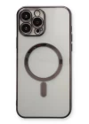 iPhone 13 Pro Max Kılıf Magneticsafe Lazer Silikon - Siyah