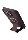 iPhone 13 Pro Max Kılıf Merkür Magneticsafe Standlı Kapak - Derin Mor
