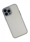 iPhone 13 Pro Max Kılıf Montreal Silikon Kapak - Gri