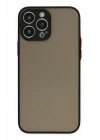 iPhone 13 Pro Max Kılıf Montreal Silikon Kapak - Siyah