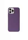 iPhone 13 Pro Max Kılıf Pc Sert Şeffaf Kapak - Mor