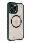 iPhone 13 Pro Max Kılıf Prag Magneticsafe Kapak - Koyu Yeşil