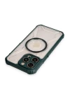 iPhone 13 Pro Max Kılıf Prag Magneticsafe Kapak - Koyu Yeşil