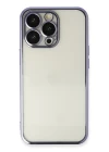 iPhone 13 Pro Max Kılıf Razer Lensli Silikon - Mor