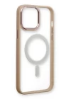 iPhone 13 Pro Max Kılıf Room Magneticsafe Silikon - Pudra