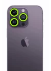 iPhone 13 Pro Max Neon Fosforlu Kamera Lens - Yeşil