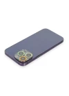 iPhone 13 Pro Max Renkli Kamera Lens Koruma Cam - Sarı-Turuncu