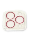 iPhone 13 Pro Max Shine Kamera Lens Koruma Cam - Pembe