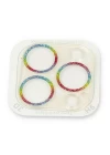 iPhone 13 Pro Max Shine Kamera Lens Koruma Cam - Rainbow