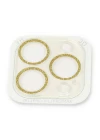 iPhone 13 Pro Shine Kamera Lens Koruma Cam - Gold