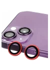 iPhone 13 Raze Metal Kamera Lens - Kırmızı