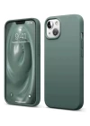 iPhone 14 Kılıf First Silikon - Koyu Yeşil