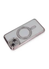 iPhone 14 Kılıf Joke Simli Magneticsafe Kılıf - Pembe