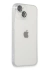 iPhone 14 Kılıf Luko Lens Silikon - Gümüş