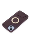 iPhone 14 Kılıf Merkür Magneticsafe Standlı Kapak - Derin Mor