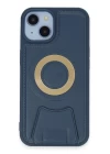 iPhone 14 Kılıf Merkür Magneticsafe Standlı Kapak - Lacivert