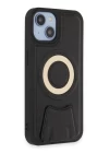 iPhone 14 Kılıf Merkür Magneticsafe Standlı Kapak - Siyah