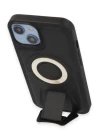 iPhone 14 Kılıf Merkür Magneticsafe Standlı Kapak - Siyah