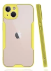 iPhone 14 Kılıf Platin Silikon - Sarı