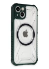 iPhone 14 Kılıf Prag Magneticsafe Kapak - Koyu Yeşil