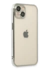 iPhone 14 Kılıf Razer Lensli Silikon - Gümüş