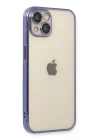 iPhone 14 Kılıf Razer Lensli Silikon - Mor