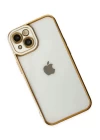 iPhone 14 Plus Kılıf Liva Lens Silikon - Beyaz