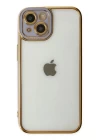 iPhone 14 Plus Kılıf Liva Lens Silikon - Lila
