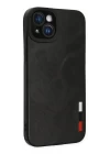 iPhone 14 Plus Kılıf Loop Deri Silikon - Siyah