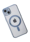iPhone 14 Plus Kılıf Magneticsafe Lazer Silikon - Sierra Blue