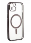 iPhone 14 Plus Kılıf Magneticsafe Lazer Silikon - Siyah