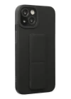 iPhone 14 Plus Kılıf Mega Standlı Silikon - Siyah