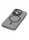 iPhone 14 Pro Kılıf Anka PC Magneticsafe Sert Metal Kapak - Siyah