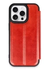 iPhone 14 Pro Kılıf Flip Cover - Kırmızı