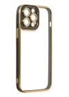 iPhone 14 Pro Kılıf Liva Lens Silikon - Siyah
