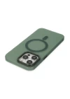 iPhone 14 Pro Kılıf Lodos Magneticsafe Mat Kapak - Köknar Yeşili