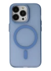 iPhone 14 Pro Kılıf Lodos Magneticsafe Mat Kapak - Sierra Blue