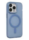 iPhone 14 Pro Kılıf Lodos Magneticsafe Mat Kapak - Sierra Blue