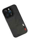 iPhone 14 Pro Kılıf Loop Deri Silikon - Siyah