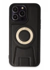 iPhone 14 Pro Kılıf Merkür Magneticsafe Standlı Kapak - Siyah