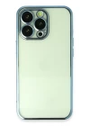 iPhone 14 Pro Kılıf Razer Lensli Silikon - Açık Mavi