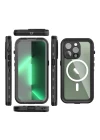 iPhone 14 Pro Kılıf Red Pepper Magneticsafe Su Geçirmez Kılıf - Siyah-Gri