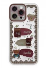 iPhone 14 Pro Kılıf Sweet Desenli Silikon Kapak - Şeffaf