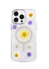 iPhone 14 Pro Max Flower Magsafe Kapak - Sarı